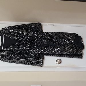 Lane Bryant Black Sequin Dress